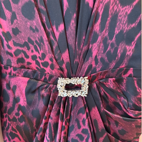 Alexander Vauthier  pink/red leopard print mini Dress size 36 - Picture 7 of 8